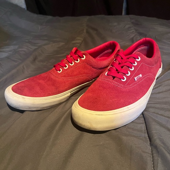 Low Cut Red Vans - Picture 3 of 3